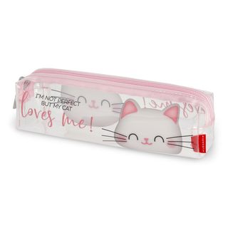 Legami - Transparent Pencil Case - Kitty