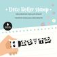 Legami - Deco Roller Stamp - Panda - Black Ink