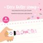 Legami - Deco Roller Stamp - Unicorn - Fuchsia Ink