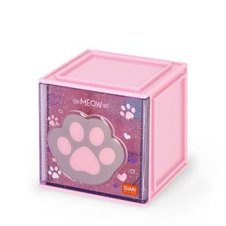 Legami - Stackable Desk Organiser - Cutie Cube - Kitty