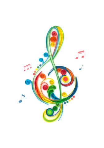 Origamo - Quilling Greeting Card - Filigrana Collection - Music