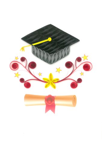 Origamo - Quilling Greeting Card - Filigrana Collection - Graduation