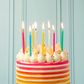 Talking Tables - Straight Candles 10cm - Pack of 16 - Rainbow