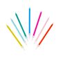 Talking Tables - Straight Candles 10cm - Pack of 16 - Rainbow