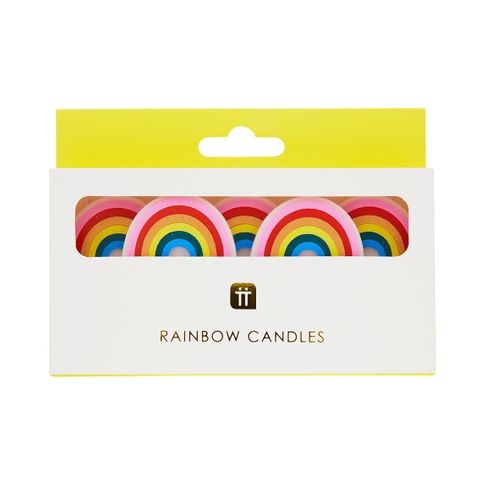 Talking Tables - Rainbow Shaped Candles - Pack of 5