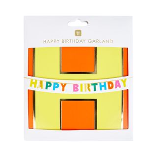 Talking Tables - Happy Birthday Garland - 3m - Rainbow