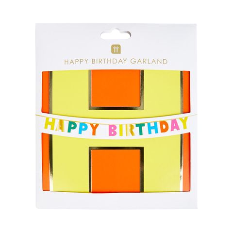 Talking Tables - Happy Birthday Garland - 3m - Rainbow