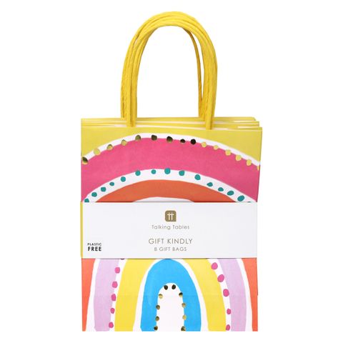 Talking Tables - Gift Bags - Pack of 8 - Rainbow