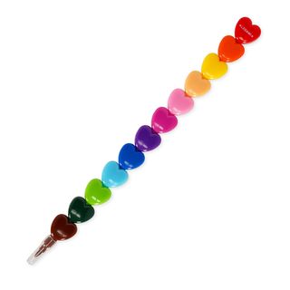 Legami - Set of 12 Stackable Crayons - Dream In Colour - Heart