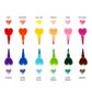 Legami - Set of 12 Stackable Crayons - Dream In Colour - Heart