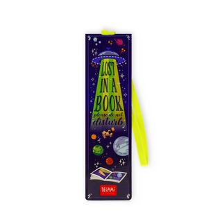 Legami - Bookmark With Elastic - Space (Lost in a Book)