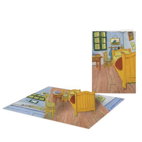Origamo - Pop Up Greeting Card - Van Gogh Collection - The Bedroom