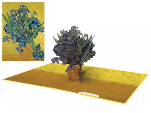 Origamo - Pop Up Greeting Card - Van Gogh Collection - Irises