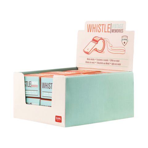 Legami - Metal Whistle - Display Pack of 12 Pcs