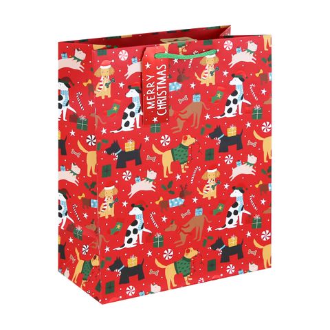 Eurowrap - Christmas Paws - Large Gift Bag