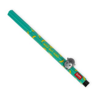 Legami - Gel Pen With Animal Decoration - Lovely Friends - Gorilla