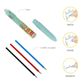 Legami - 3-Colour Erasable Gel Pen - Flowers - Make Mistakes (Ships as Pack of 12 - TEPKIT2)