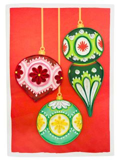 Origamo - Quilling Christmas Card - Filigrana Collection - Festive Baubles