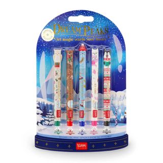 Legami - Set of 5 Mini Erasable Gel Pen - Dream Peaks