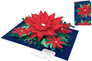 Origamo - Pop Up Christmas Card - Kirigami Collection - Poinsettias