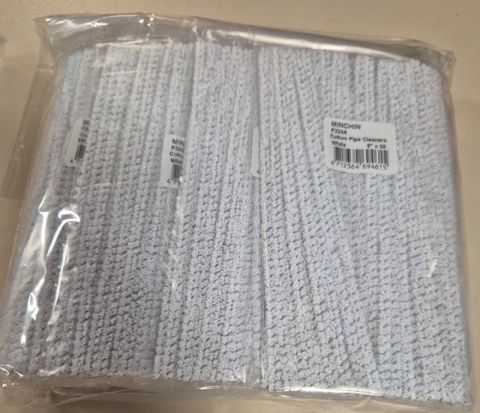 WHITE PIPE CLEANERS (12PK)