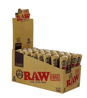 RAW CONES 6PK / 32 DISPLAY