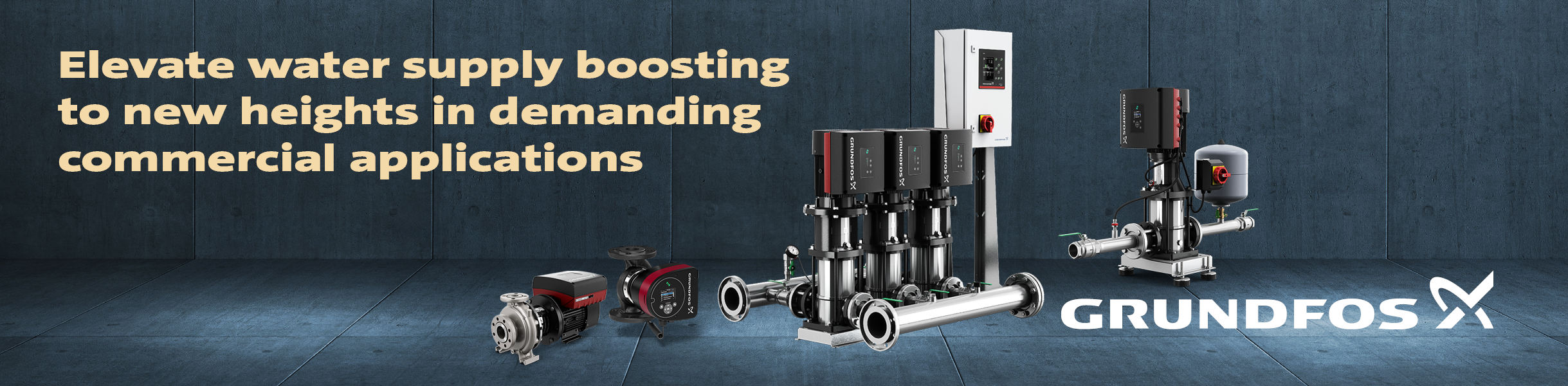 Grundfos Commercial Banner
