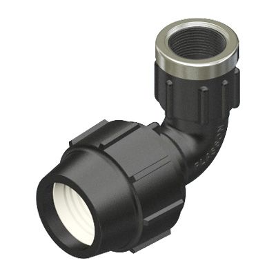 Plasson 90deg Elbow Female Metric 40-1.1/2"