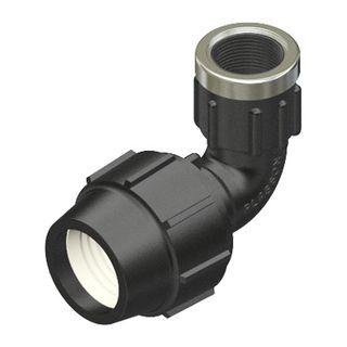 Plasson 90deg Elbow Female Metric 40-1.1/2"
