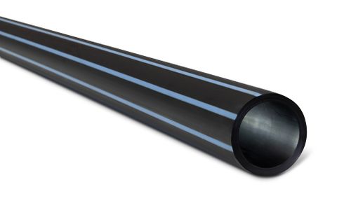 Metric Poly 50mm x 50m Roll PN12.5 SDR13.6 PE100 Blue Stripe