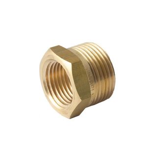 Brass Screwed Bush Red 15mm X 6mm