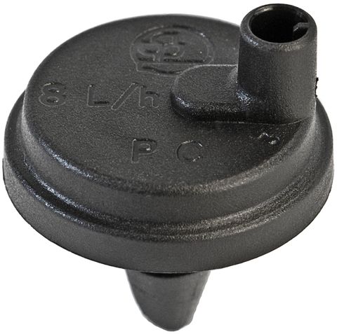 PC Agri Button Dripper 8Lph Pressure Compensating