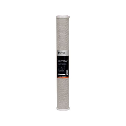 Puretec 20mm x 2.5" 0.5 um Extruded Carbon Filter Cartridge (Lead and Cyst Reduction)