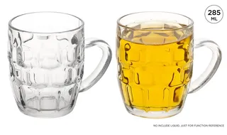 Dimple beer mug glass  285ml   Sheffield        ctn/36