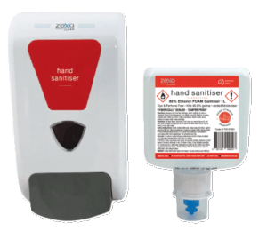 Zexa Foaming Hand Sanitiser Pouches  ctn/6 x 1lt