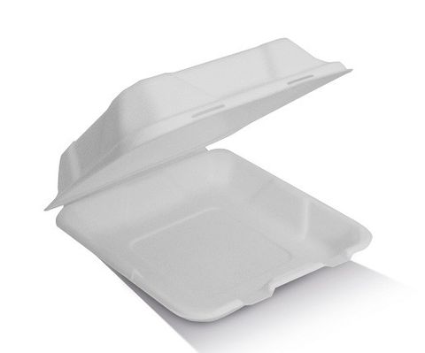 Sugarcane Clamshell 8"  ctn/200