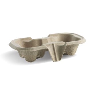 BioPak 2 cup carry tray ctn/500