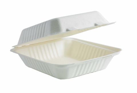 Biocane Clamshells White 7.8 x 8 x 3 ctn/200