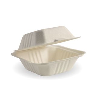 BioCane 6" x 6" x 3" Clam Shell - Natural    ctn/500