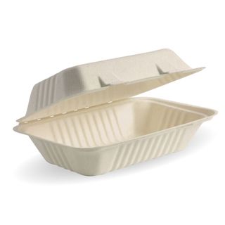 BioCane 9" x 6" x 3" Clam Shell - Natural   ctn/250