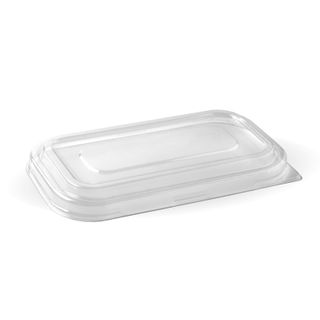 Biopak PET lid to suit 750/1000ml Take Away Bicane Tray