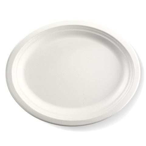 BioPak 12.5" x 10" BioCane Oval Plate    ctn/500
