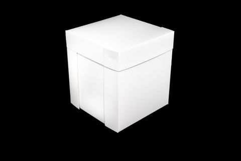 Milk Board Pastry Box Cube  10" x 10" x 11"   pk/25