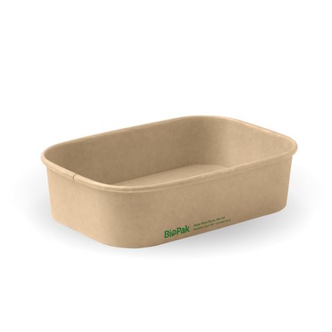 Biopak BioBoard 500ml Rectangle Natural Take Away Container   ctn/300