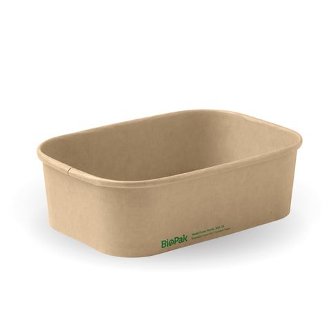 Biopak BioBoard Take Away Container  650ml - Natural   ctn/300