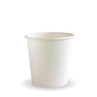 BioPak 4oz Single Wall White Cups