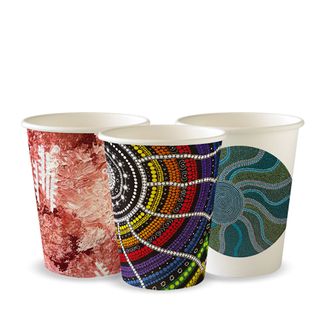 8oz Indigenous Art Series Bio Cup Single Wall ctn/1000