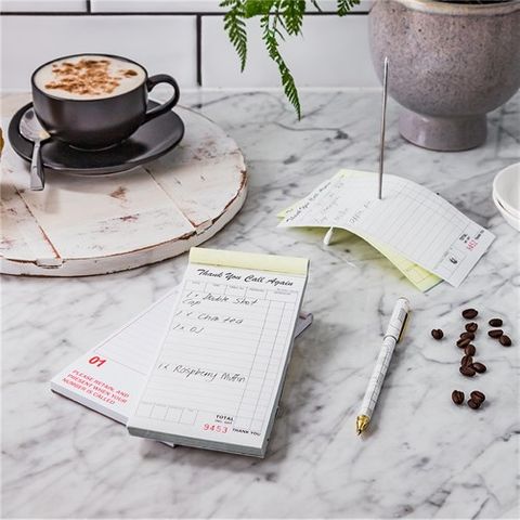 Take Away Docket books with tear off ticket