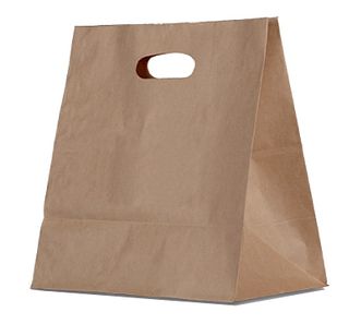 Brown Kraft Bag with Die Cut Handle  ctn/500
