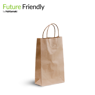 Baby Brown Kraft Twist handle Bags 265 x 160 x 70 ctn/500 bundle/50